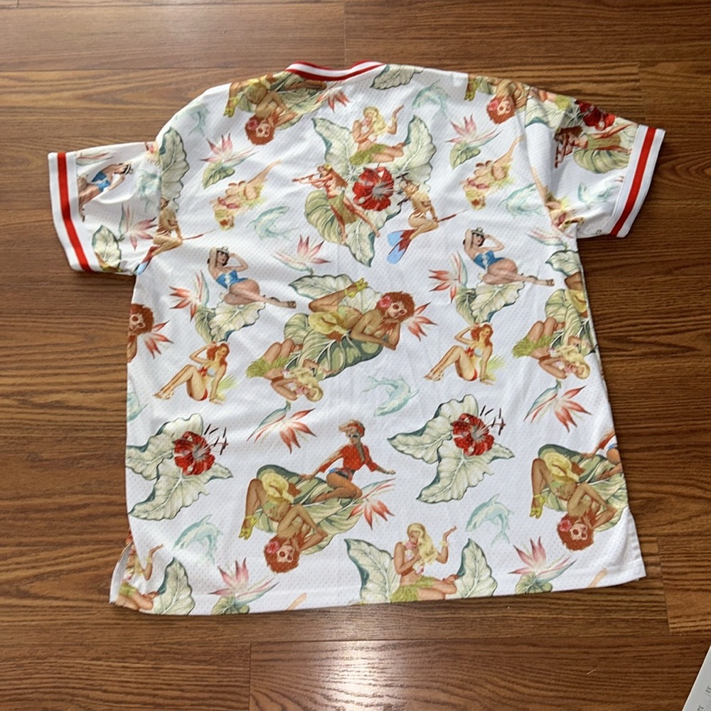 Akoo & Co Jersey Kings Summer League Women's Pinup Bold All Over Print SZ 3XL - Picture 9 of 11